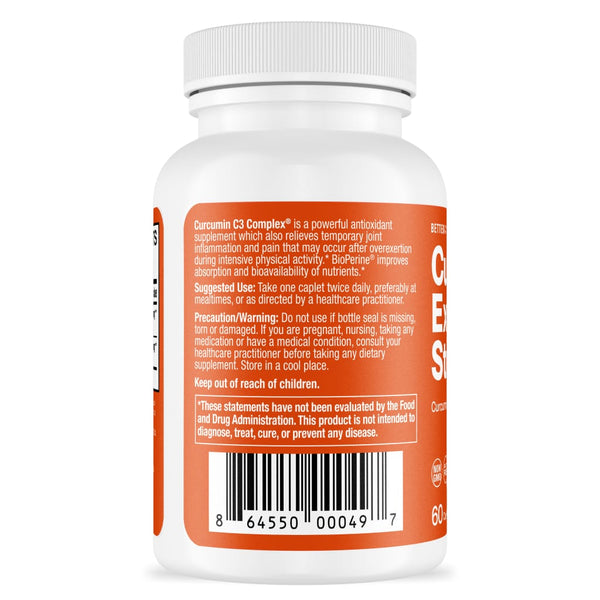 Better Way Health - Curcumin C3 Complex Extra Strength with BioPerine - 1000mg per capsule