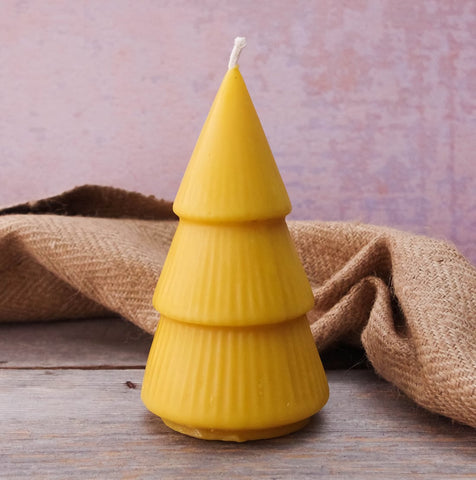 Christmas Tree Beeswax Candles 100% Pure